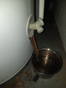 Hot water tank leak